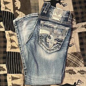 Men’s size 32 short Rock Revival jeans like new!